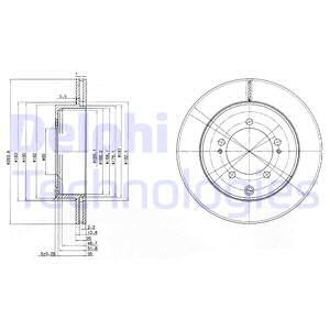 Bremseskive, Bakaksel, MITSUBISHI LANCER IV, LANCER V, LANCER VI, SPACE RUNNER, SPACE WAGON, MB895202, MR128661