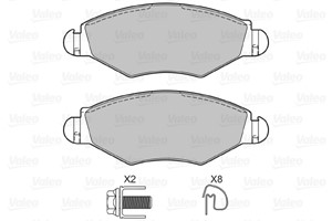 Bremseklosser sett, Framaksel, PEUGEOT 206 Halvkombi, 206 Sedan, 206 SW, 206 Van, 206+, 306, 306 Halvkombi, 425166, 4251-66, 425191, 425