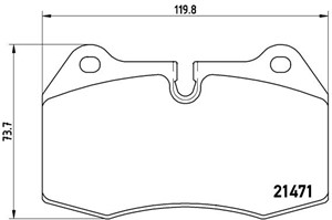 Bremseklosser sett, Framaksel, BMW,MASERATI, 34111161975, 34111162175, 34111162210, 34111162900, 34111163921, 34111163922, 34111163923,