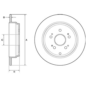 Bremseskive, HONDA CR-V IV, 42510T0GA01, 42510T0GA02, 42510T0GA04, 42510-T1GG00, 42510T1GG01
