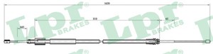 Kabel, parkeringsbremse, Bak, Høyre, Venstre, CITROËN C2, C2 ENTERPRISE, PEUGEOT 1007, 4745W3, 474615