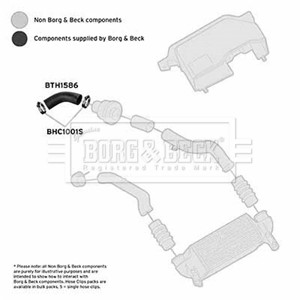 Ladeluftslange, Bak, Senter, Venstre, Øvre, FORD FIESTA IV, FOCUS I, FOCUS Sedan I, FOCUS Skåp / kombi I, FOCUS Turnier I, 1103017, 1135