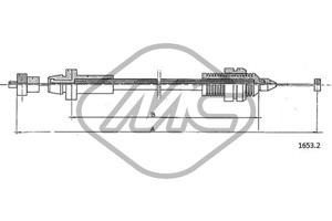 Gasskabel, FIAT TEMPRA, TEMPRA S.W., TIPO, 7599345, 7715247