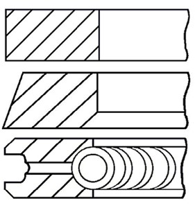 Stempelringsett, AUDI,SEAT,SKODA,VW, 03L198151A
