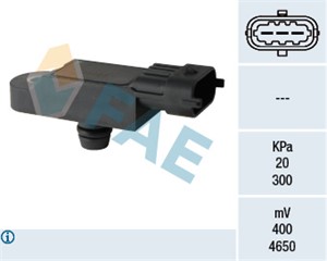 Sensor, ladetrykk, ABARTH,ALFA ROMEO,DACIA,FIAT,LANCIA,NISSAN,OPEL,RENAULT,SUZUKI, 0000055219295, 000283538, 13 20 767, 18590-84A50, 185