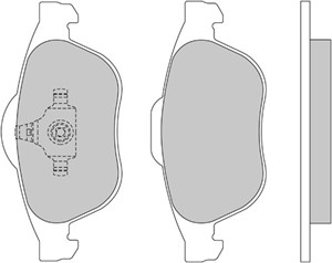 Bremseklosser sett, Framaksel, RENAULT ESPACE IV, LAGUNA II, LAGUNA Grandtour II, SCÉNIC Minibus, minivan I, VEL SATIS, 7701 206 599, 7