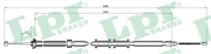 Kabel, parkeringsbremse, Bak, Høyre, FIAT GRANDE PUNTO, PUNTO, PUNTO EVO, PUNTO Skåp/halvkombi, 55701946