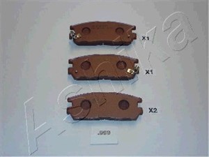 Bremseklosser sett, Bakaksel, ISUZU,OPEL, 1605851, 897035266, 8970352660, 897039269, 8970392690, 8970392691, 897070080, 8970700800, 8971