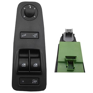 Bryter, vindusløfter, Foran venstre, FIAT DUCATO Buss, DUCATO Flak/chassi, DUCATO Skåp, 735532904