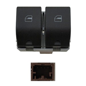 Bryter, vindusløfter, SEAT CORDOBA, IBIZA III, VW POLO, POLO Sedan IV, 6Q0 959 858 A 01C, 6Q0 959 858 A 9B9, 6Q0 959 858 A