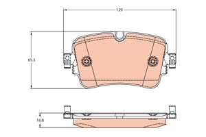 Bremseklosser sett, Bakaksel, AUDI Q7, Q7 Van, Q8, VW TOUAREG, 4M0 698 451 F, 4M0 698 451 G