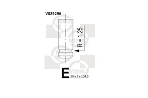 Utløpsventil, CHEVROLET,OPEL,VAUXHALL, 641302, 90323524