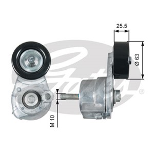 Strammerull, kilerem med ribber, CHEVROLET AVEO / KALOS Halvkombi, AVEO / KALOS Sedan, 25185910, 96802494