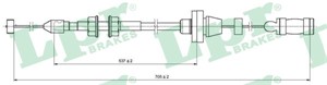 Gasskabel, FIAT SEICENTO / 600, SEICENTO / 600 Skåp/halvkombi, 7701832, 7749741