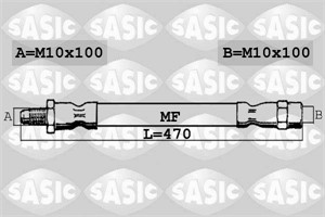 Bremseslange, Framaksel, CITROËN,PEUGEOT, 480685, 4806E9, 96132698