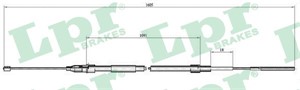 Kabel, parkeringsbremse, Foran, VW POLO Classic, POLO II, POLO Coupé, POLO Skåp/halvkombi, 867609721