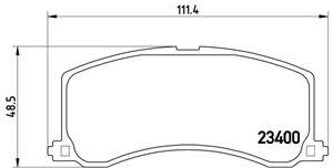 Bremseklosser sett, Framaksel, SUZUKI BALENO, BALENO Halvkombi, BALENO Kombi, 5580060G00, 5580060G01, 5580060G50, 5580061G50, 5580061G60