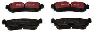 Bremseklosser sett, Bakaksel, CHEVROLET,DAEWOO, 96405131