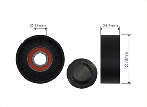 Strammerull, kilerem med ribber, MITSUBISHI COLT VI, SMART FORFOUR, 1345A001, 639 200 04 70, 6392000470, A 639 200 04 70, A6392000470