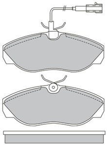 Bremseklosser sett, Framaksel, CITROËN,FIAT,PEUGEOT, 4252.25, 4252.27, 9948629