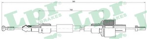 Kabel, clutchbetjening, FORD FIESTA III, FIESTA Skåp/stor limousine, 6174503, 6612561