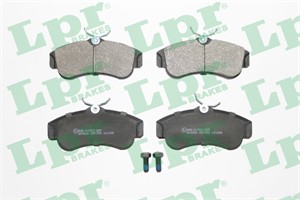 Bremseklosser sett, Framaksel, NISSAN ALMERA II, ALMERA Hatchback II, PRIMERA, PRIMERA Hatchback, 410602F025, 410602F026, 410604M525, 41