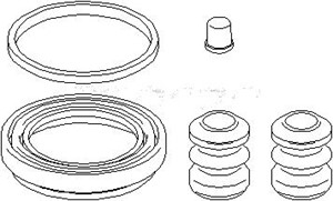 Reparasjonssett, bremseklave, Foran, BMW 3 [E30], 3 Cabriolet [E30], 3 Touring [E30], 3411 1 154 440