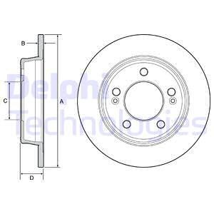 Bremseskive, Bakaksel, HYUNDAI,KIA, 58411-3K110, 58411-3X300, 584113Y300, 58411A6300, 58411-A6300, S584113X300