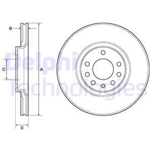 Bremseskive, Framaksel, OPEL,SAAB,VAUXHALL, 32025723, 4567798, 5055389, 5084769, 5122833, 5391560, 569061, 9184405, 9194477, 95526651