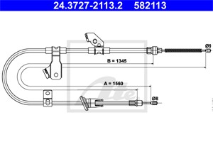 Kabel, parkeringsbremse, Høyre bak, MITSUBISHI COLT VI, COLT Skåp/halvkombi, MR955256