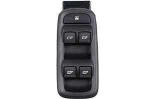 Bryter, vindusløfter, Foran, På førersiden, FORD FIESTA VI, 1513280, 1536538, 1547738, 8A6T-14A132-CA, 8A6T-14A132-CB, 8A6T-14A132-CC