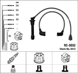 Tennledningssett, SUZUKI BALENO, BALENO Halvkombi, BALENO Kombi, GRAND VITARA I, SWIFT Halvkombi II, SWIFT Sedan II, 33705-71C20