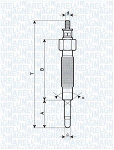 Glødeplugg, HYUNDAI,KIA,MITSUBISHI,NISSAN, 11065-43G01, 11065-63G00, S3671042021