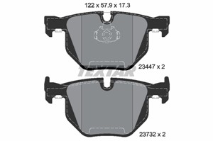 Bremseklosser sett, Bakaksel, BMW X5 [E70, F15, F85], X6 [E71, E72, F16, F86], 2413040, 2413041, 34212413040, 34212413041, 34216776937,