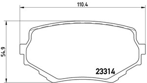 Bremseklosser sett, Framaksel, SUZUKI GRAND VITARA I, GRAND VITARA II, GRAND VITARA Terrängbil öppen I, VITARA, VITARA Cabrio, 1A503323Z