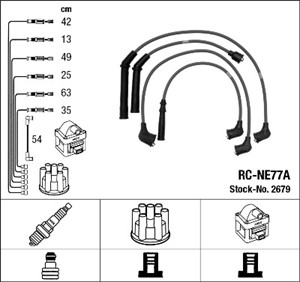 Tennledningssett, NISSAN 300ZX, 22450-03P27, 22450-13P25, 22450-26E26, 22450-43L25, 22450-43L26, 22450-F6025, 22450-V5200, 22450-V5225,