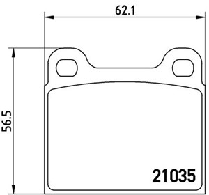 Bremseklosser sett, Bakaksel, MASERATI,MERCEDES-BENZ,OPEL,VOLVO, 0004205720, 0004205820, 0004206220, 0004206280, 0004207620, 0014200620,