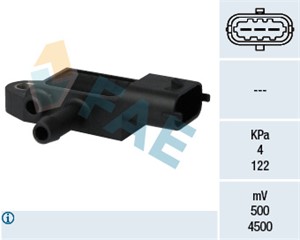 Sensor, avgasstrykk, FIAT,FORD,OPEL,SAAB,SUZUKI,VAUXHALL, 13800-T79J5, 18590-79J50, 18590-79J50-000, 18590-T79J5, 55198717, 6483762, 661
