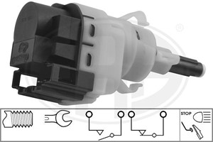 Bremselysbryter, LAND ROVER DISCOVERY II, FREELANDER I, FREELANDER Soft Top I, RANGE ROVER II, 1H5Z 13480 DA, XKB 000010, XKB 500120