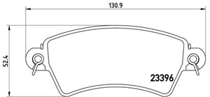 Bremseklosser sett, Framaksel, CITROËN,PEUGEOT, 1617256080, 172103, 425152, 425203, 425484, E172103, E172549