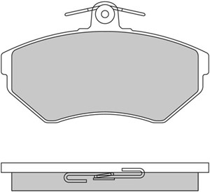 Bremseklosser sett, Framaksel, SEAT,VW, 1HM 698 151, 1HM 698 151A, 357 698 151 E, 6N0 698 151 A, 6N0 698 151 B, JZW 698 151F