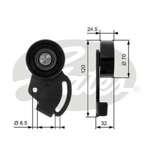 Strammerull, kilerem med ribber, CITROËN,FIAT,LANCIA,PEUGEOT, 5751.32, 575132, 96256217, 9625621780