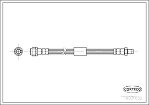 Bremseslange, Bakaksel, MERCEDES-BENZ M-KLASS [W163], 1634200748