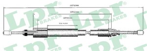Kabel, parkeringsbremse, Bak, Venstre, CITROËN XSARA, XSARA Coupé, 4745J8