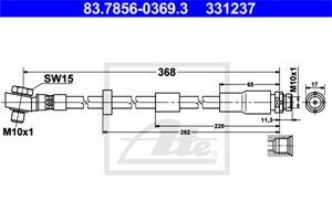 Bremseslange, Bak, JAGUAR X-TYPE I, X-TYPE Kombi I, C2S 46537, C2S 4684