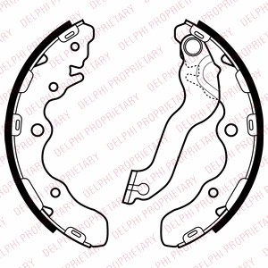 Bremsesko sett, Bakaksel, KIA CERATO Halvkombi I, CERATO KOUP II, CERATO KOUP III, CERATO Sedan I, CERATO Sedan II, 58350-1MA00