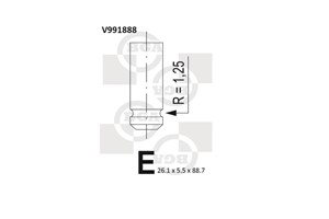 Utløpsventil, MAZDA,TOYOTA, 13715-0D020, 13715-22040