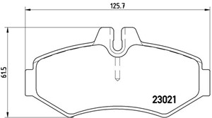 Bremseklosser sett, Bakaksel, MERCEDES-BENZ,VW, 0004209720, 0034202420, 0044202520, 0084204320, 0084204420, 0084206220, 2D0698451B, A000