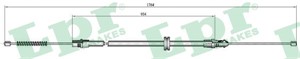 Kabel, parkeringsbremse, Høyre, Venstre, RENAULT MASTER Buss I, MASTER Flak/chassi I, MASTER Skåp I, 5000395882