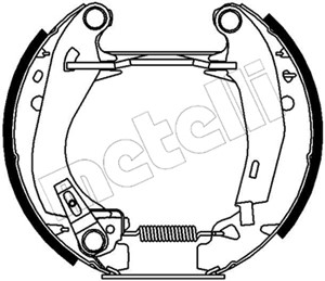 Bremsesko sett, Bakaksel, PEUGEOT 205 I, 205 II, 205 Cabriolet I, 205 Skåp/halvkombi, 4241.1V, 4241.6L, MKP00126